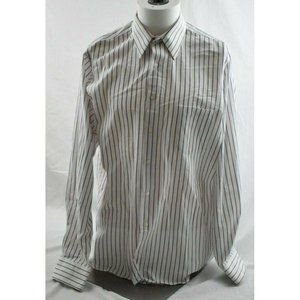 Van Huesen Men Easy Care Dress Shirt Size Large 16